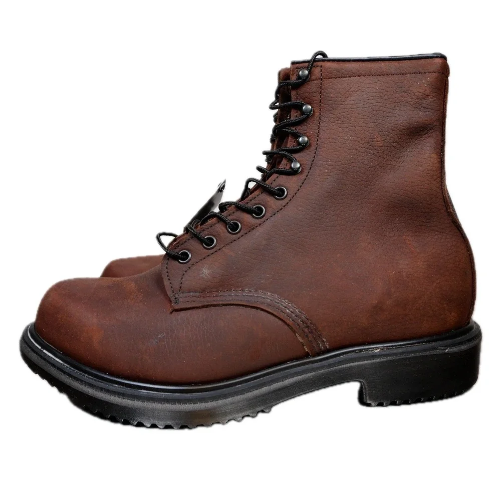 Red Wing 1210 Work Boots Mens 11 E3 Brown Leather 8